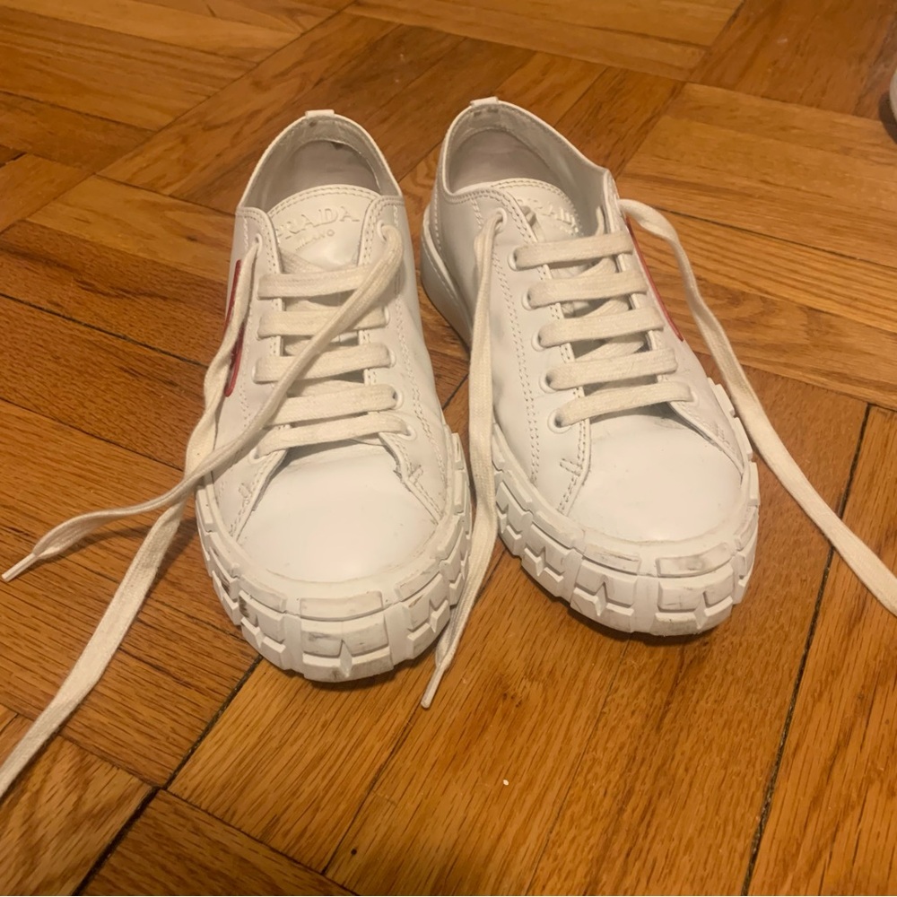 Prada Leather Wheel Sneakers - Picture 10 of 11